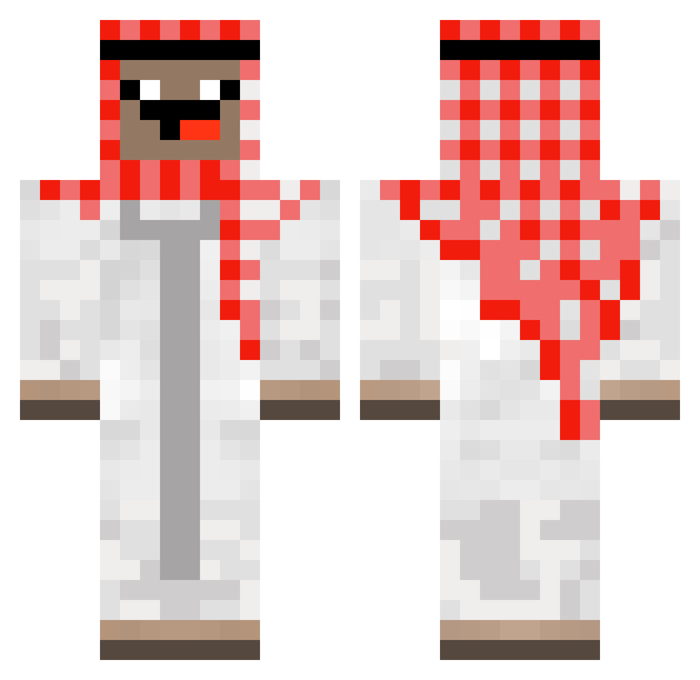 Corny_PotatoXD Minecraft skin, front and back view