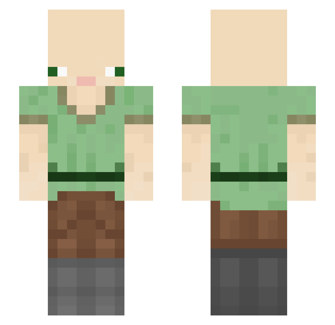 geejlord Minecraft skin, front and back view