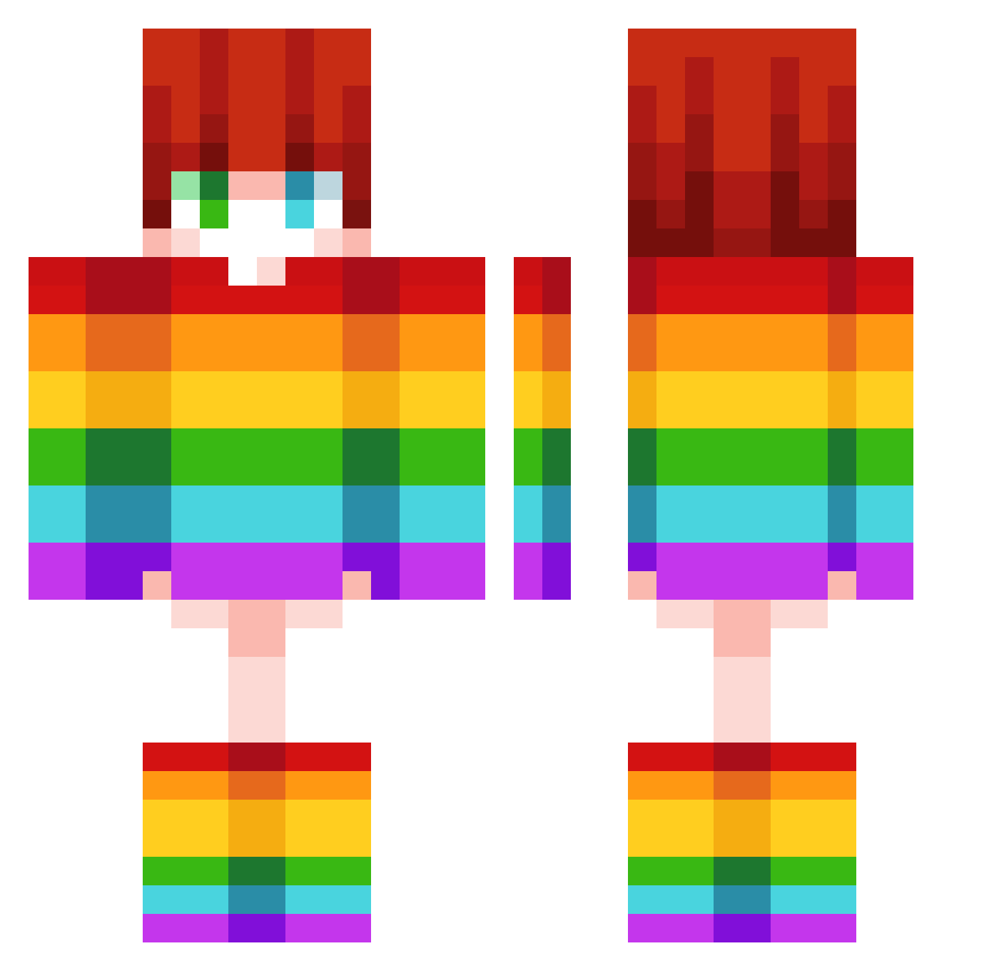 ShimSeongSoon Minecraft skin, front and back view