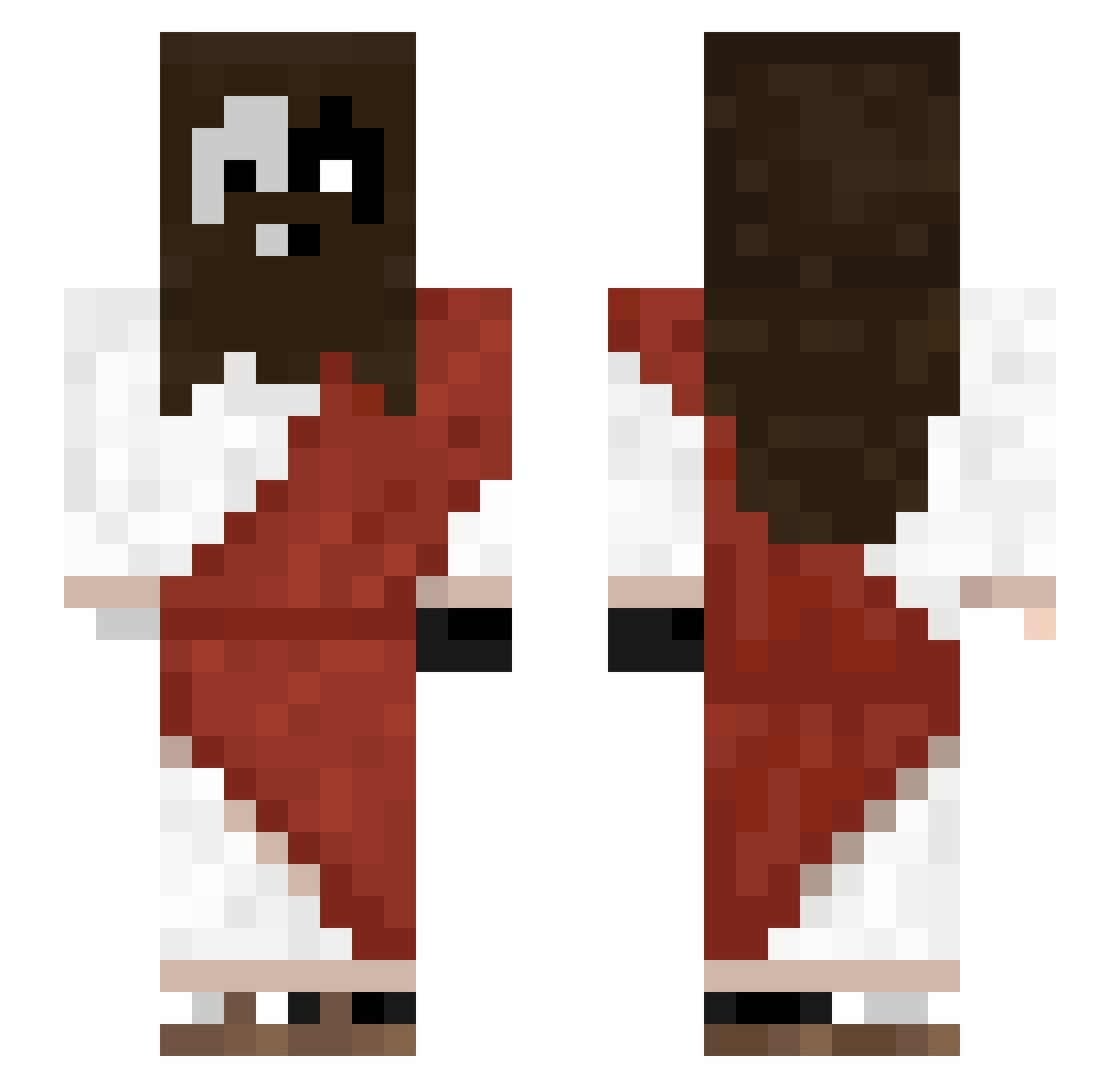 Gavro_ Minecraft skin, front and back view