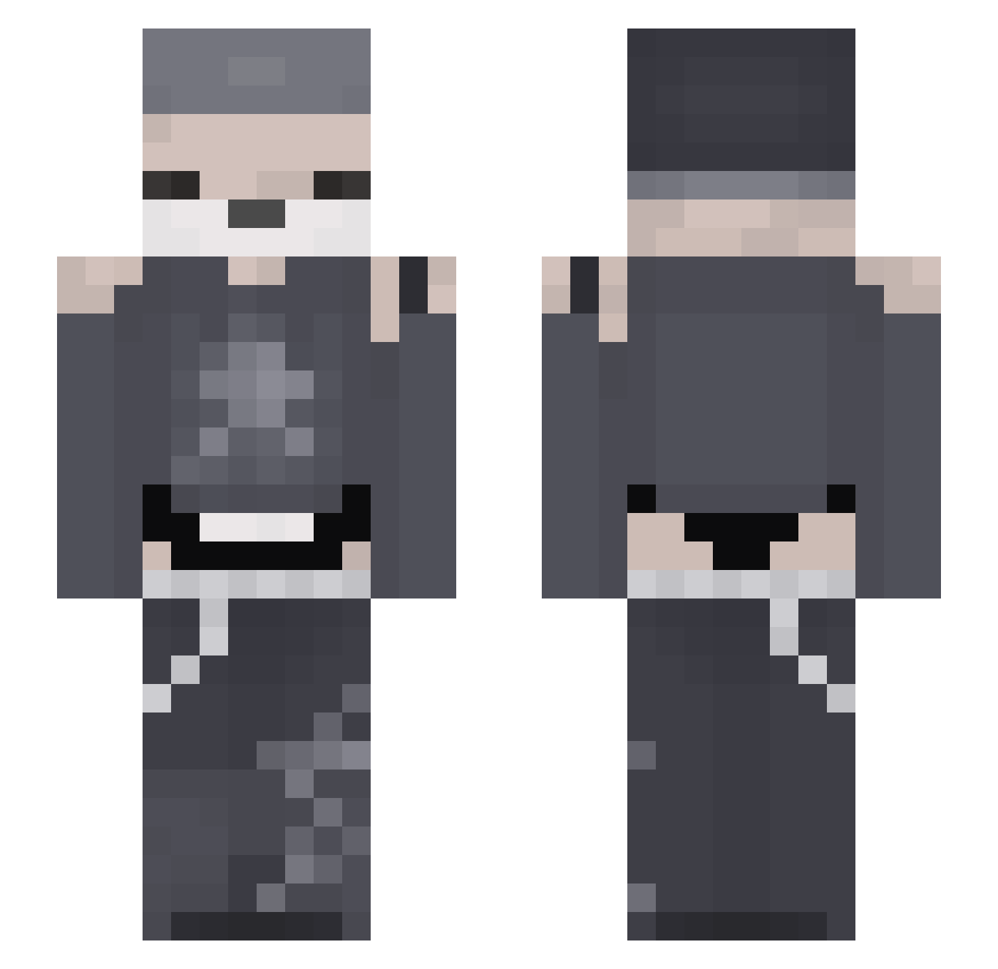 Vixen_Femboy Minecraft skin, front and back view