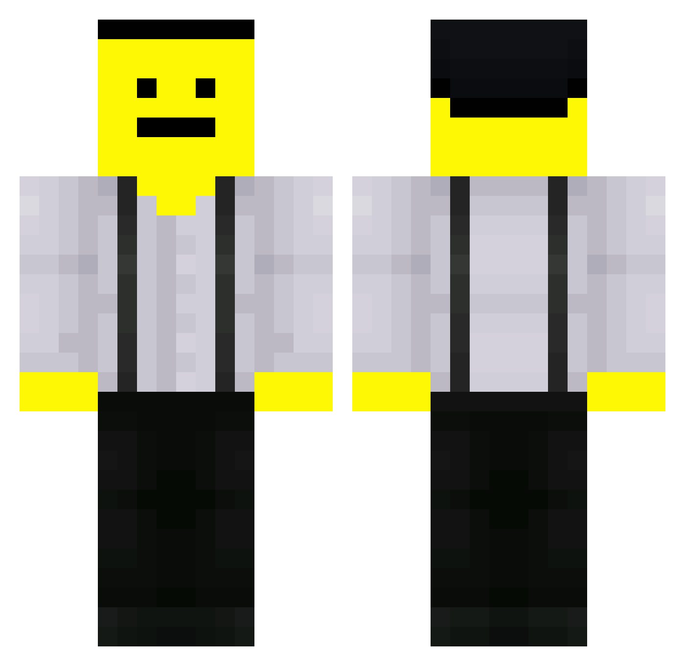 Riukkiii Minecraft skin, front and back view