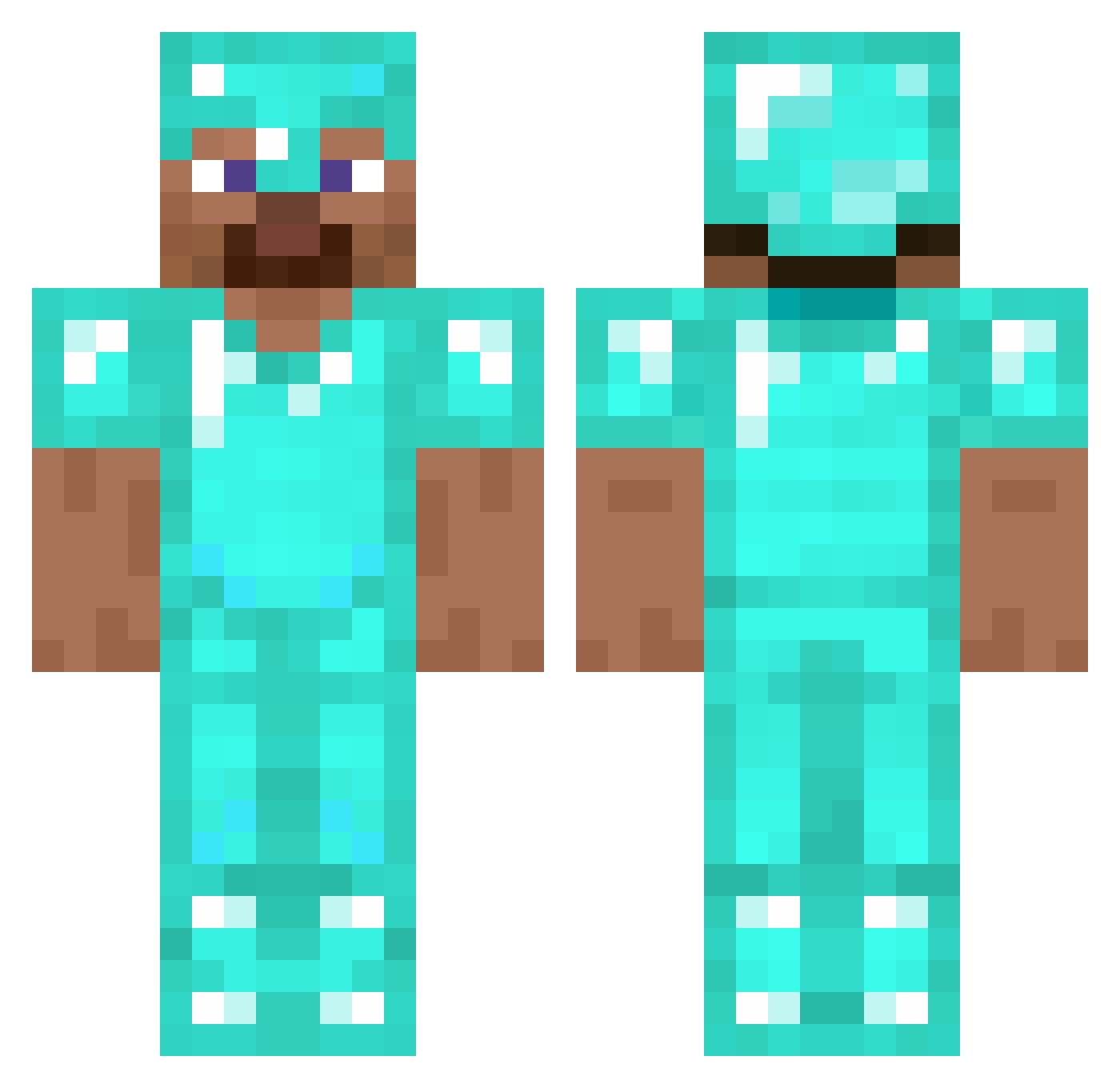 Mega_Steve01 Minecraft skin, front and back view