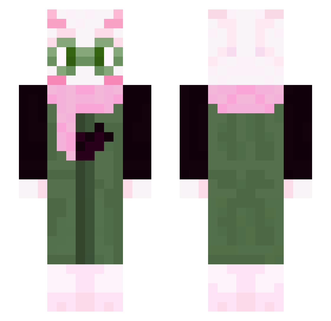 karmanimation Minecraft skin, front and back view