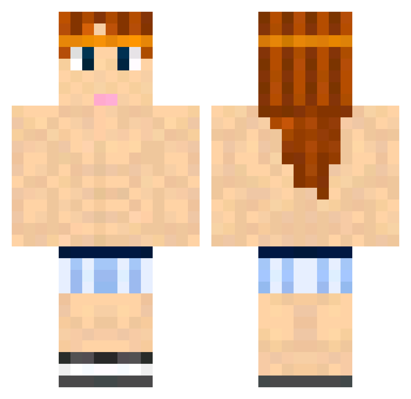 KimWang0906 Minecraft skin, front and back view