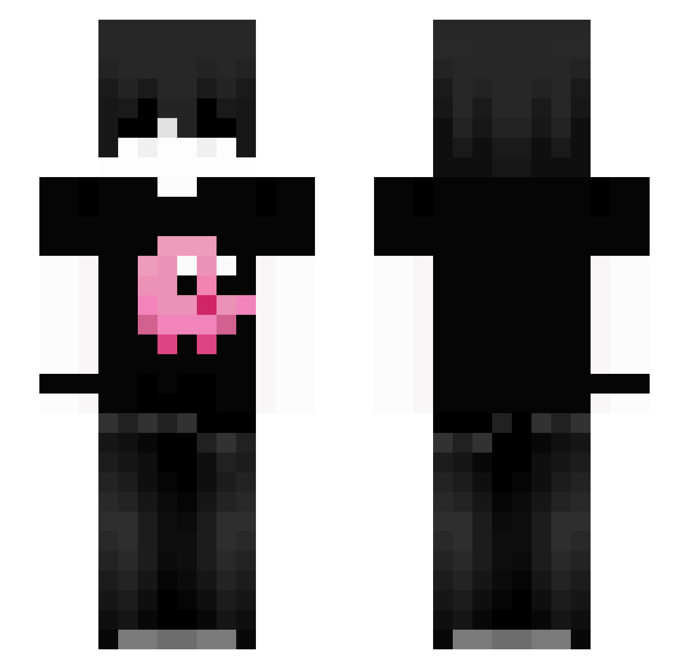 5trys Minecraft skin, front and back view