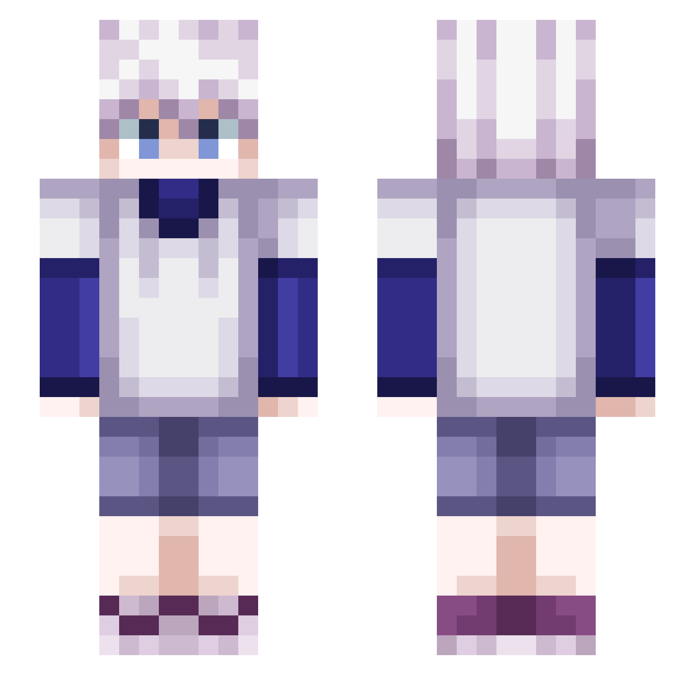 Toxaic Minecraft skin, front and back view
