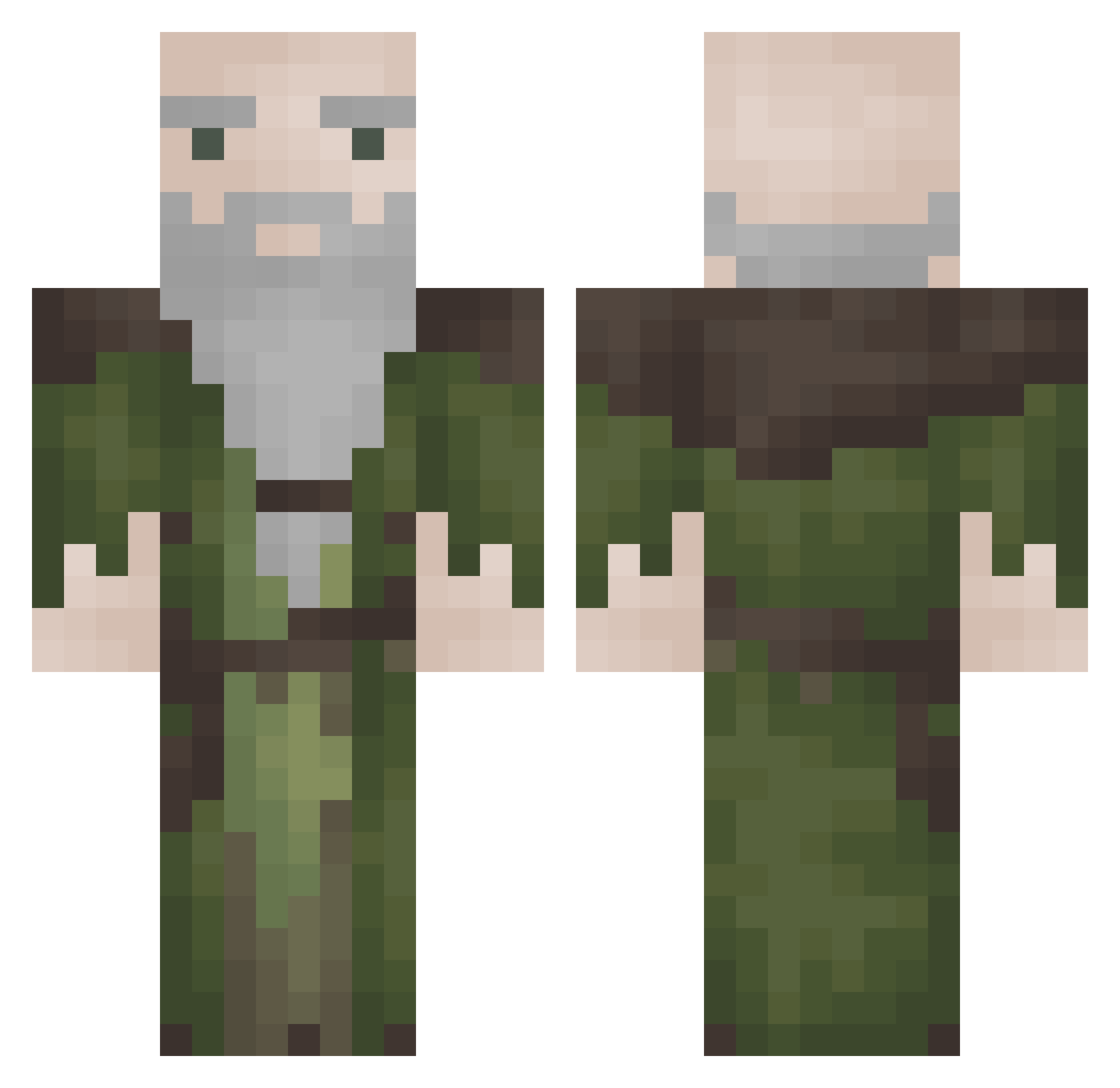 VIITUH_ Minecraft skin, front and back view