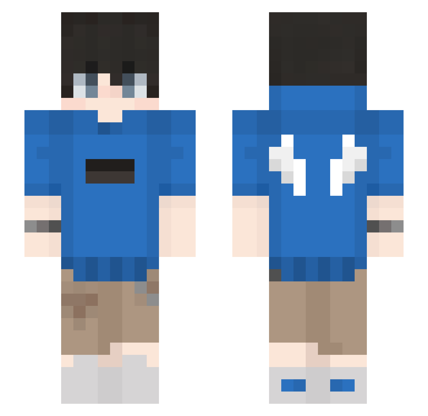 _souz Minecraft skin, front and back view