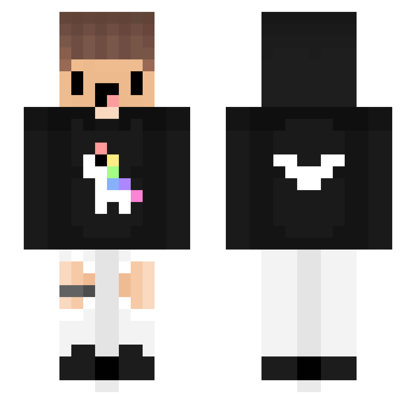 MassiveAdrian Minecraft skin, front and back view