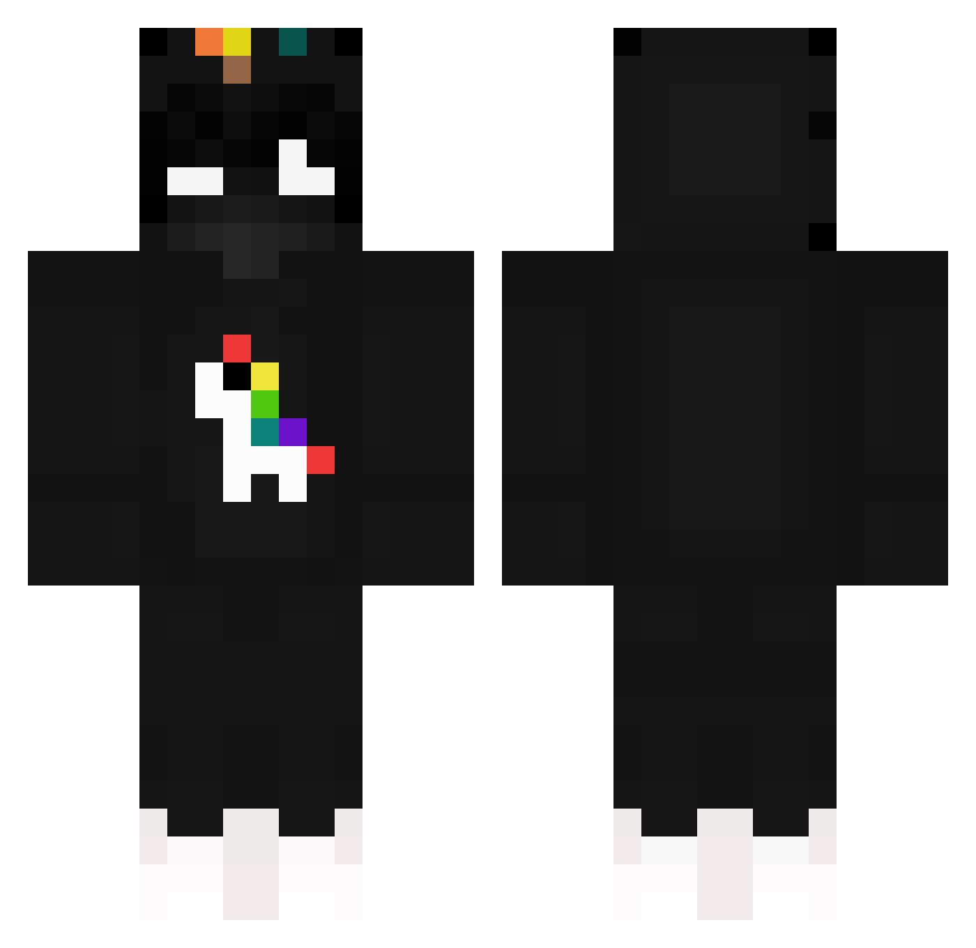 temakenny Minecraft skin, front and back view