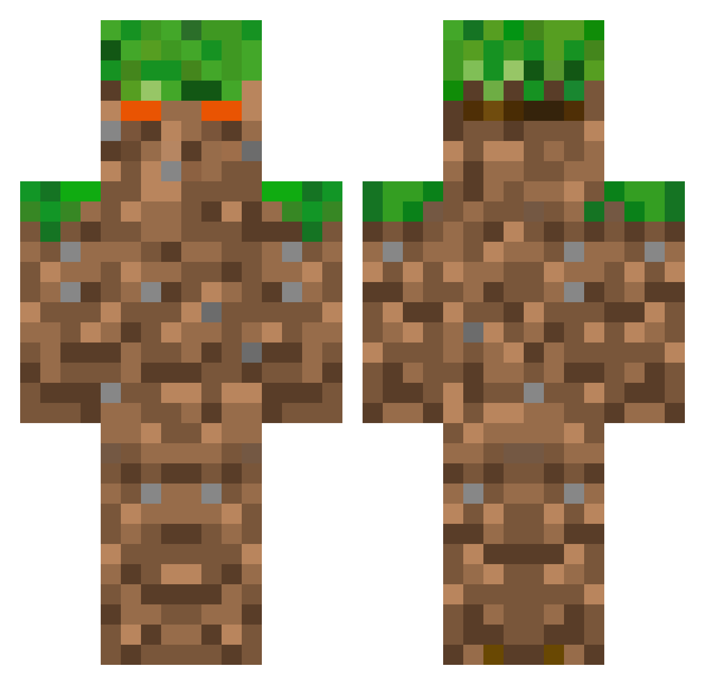 C0c0nut_B0i Minecraft skin, front and back view