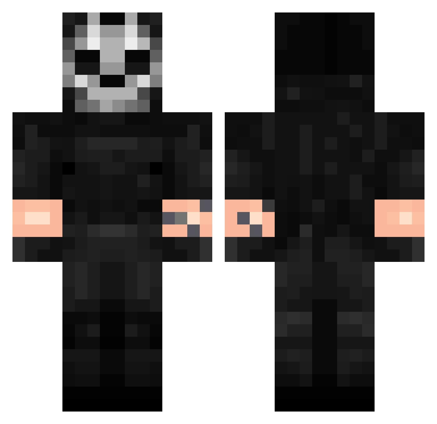 driestspark834 Minecraft skin, front and back view