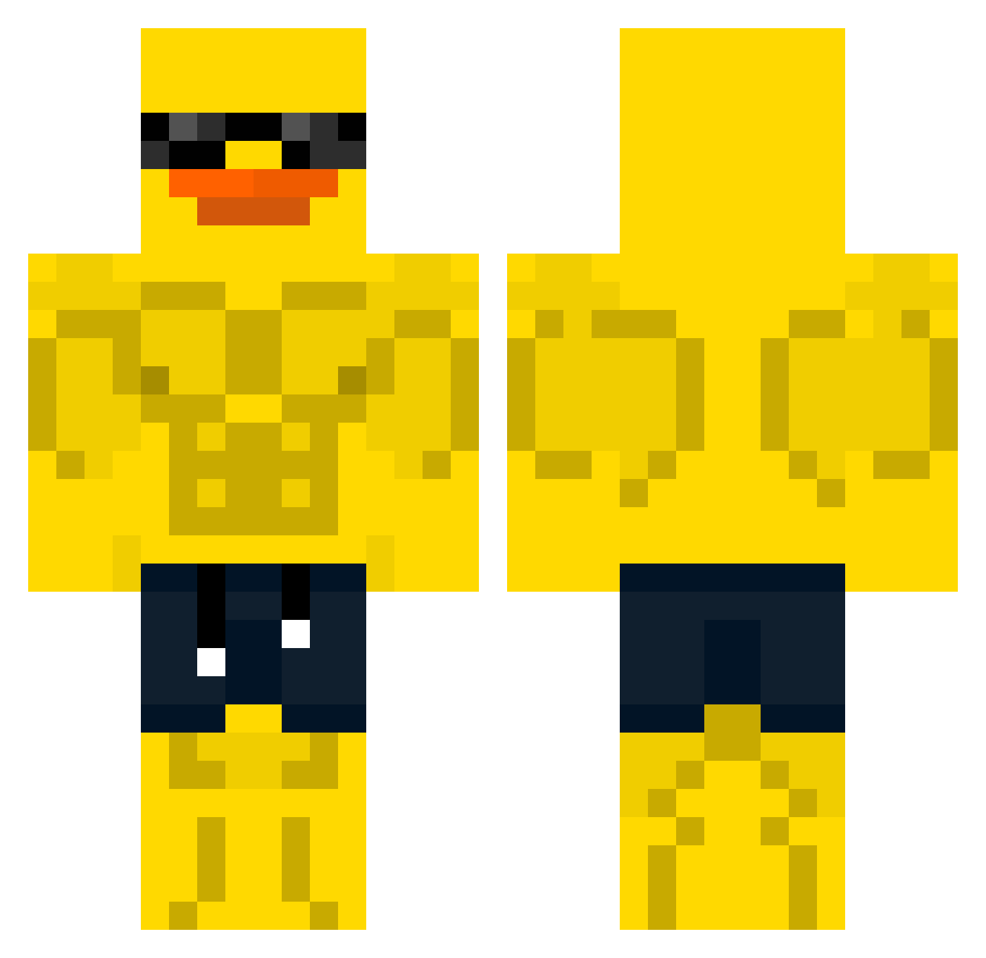 PHANT0M_99 Minecraft skin, front and back view