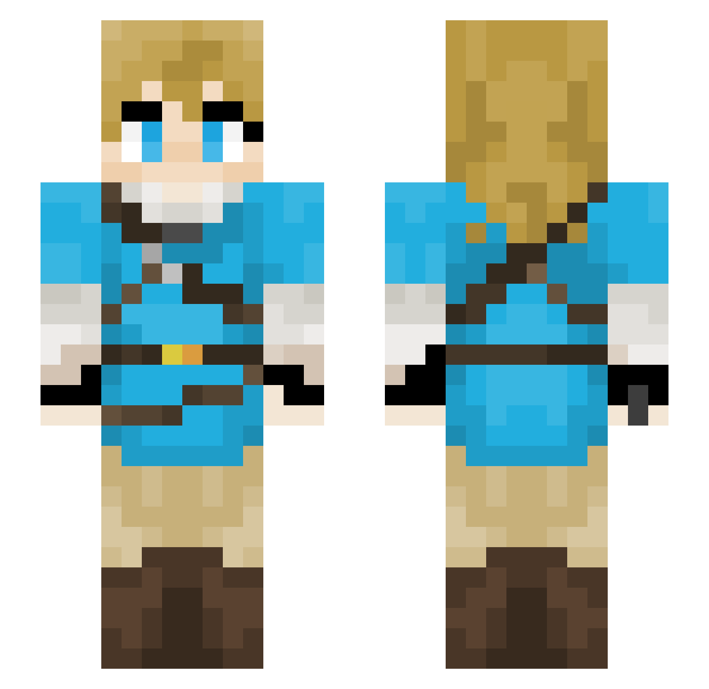 lEquisl Minecraft skin, front and back view