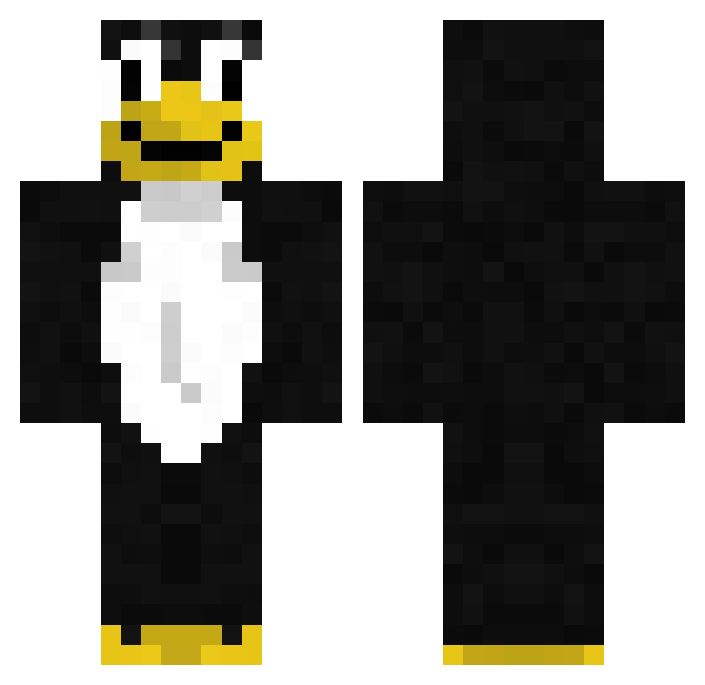 occult14 Minecraft skin, front and back view