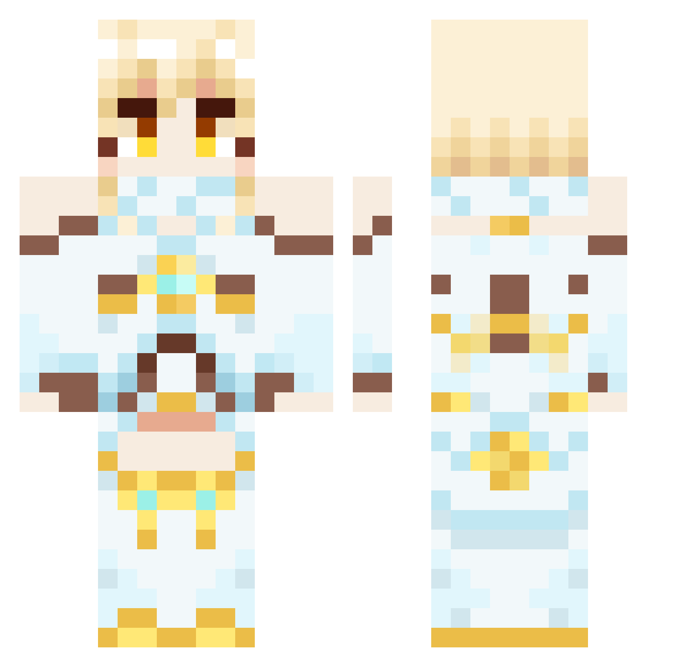 dx_bxn_ Minecraft skin, front and back view