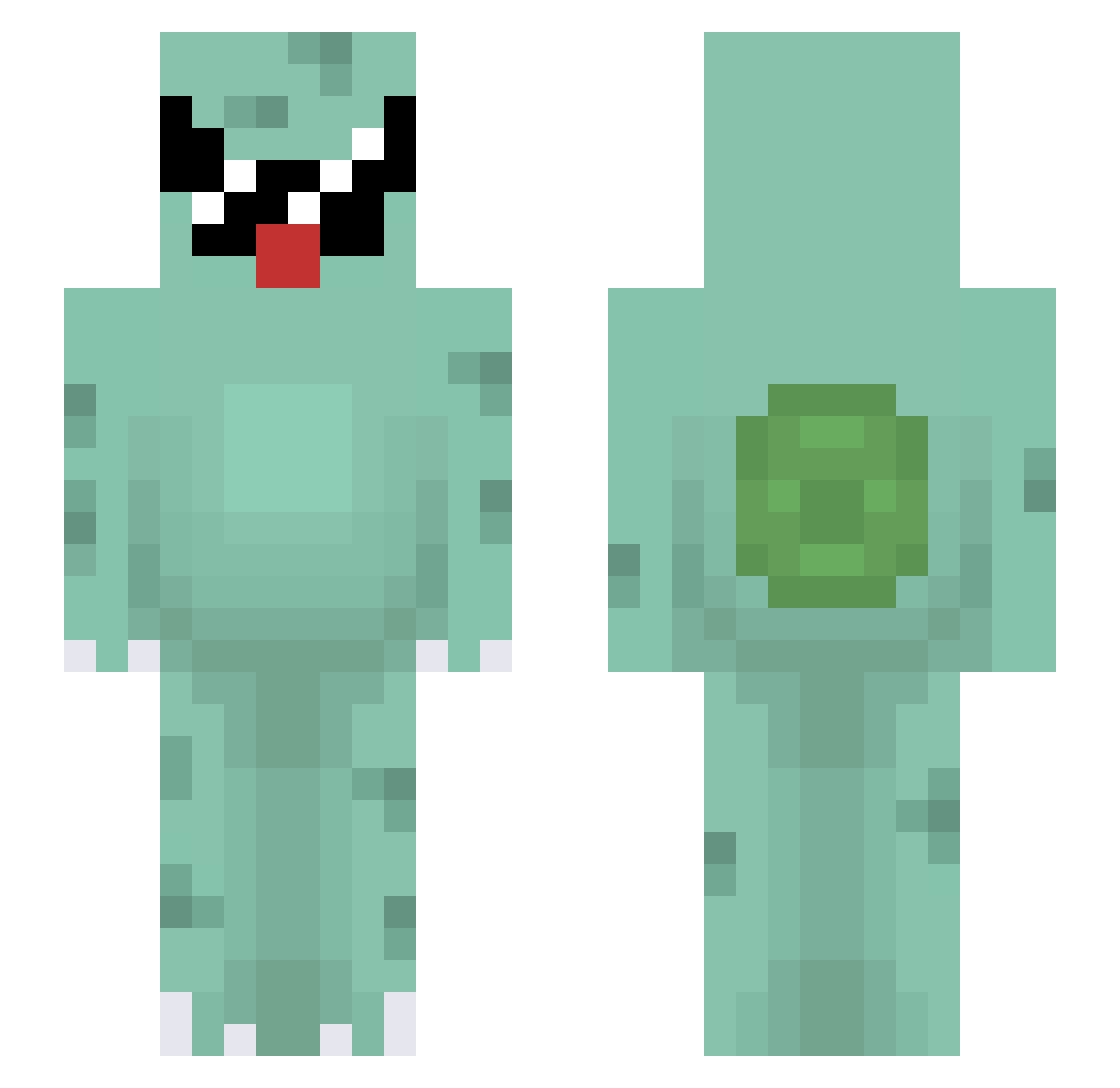 _kidi_ Minecraft skin, front and back view
