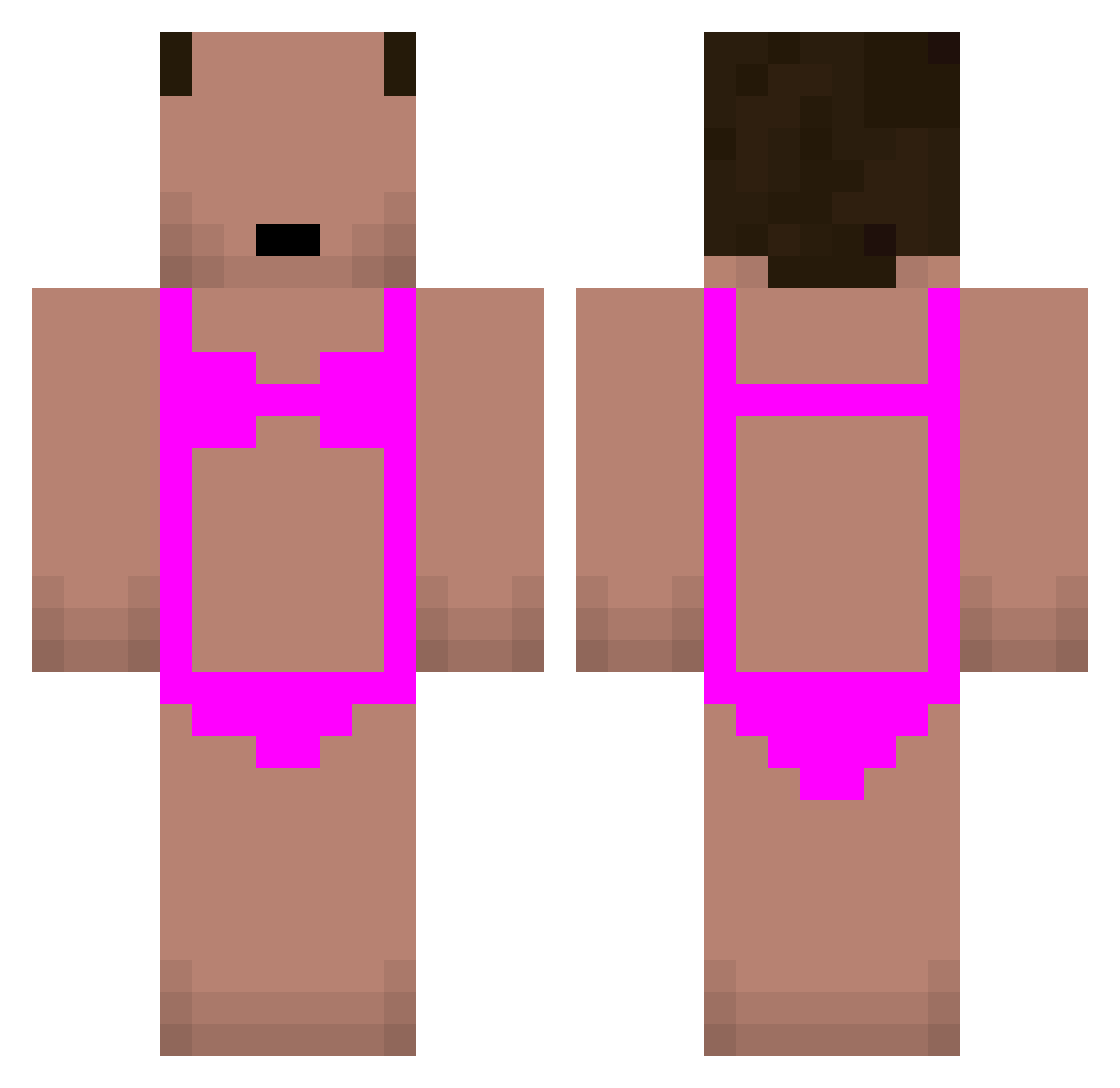 Agya_Dgaza Minecraft skin, front and back view
