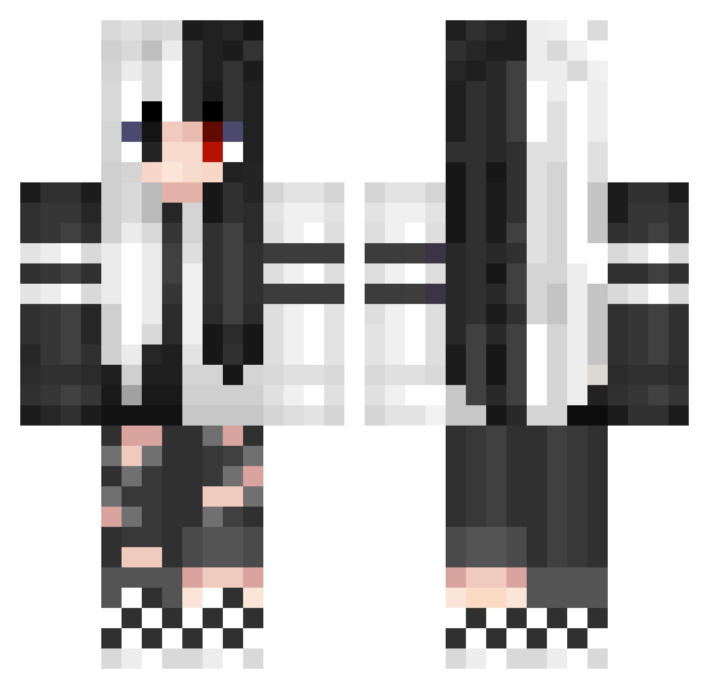 Dako__ Minecraft skin, front and back view