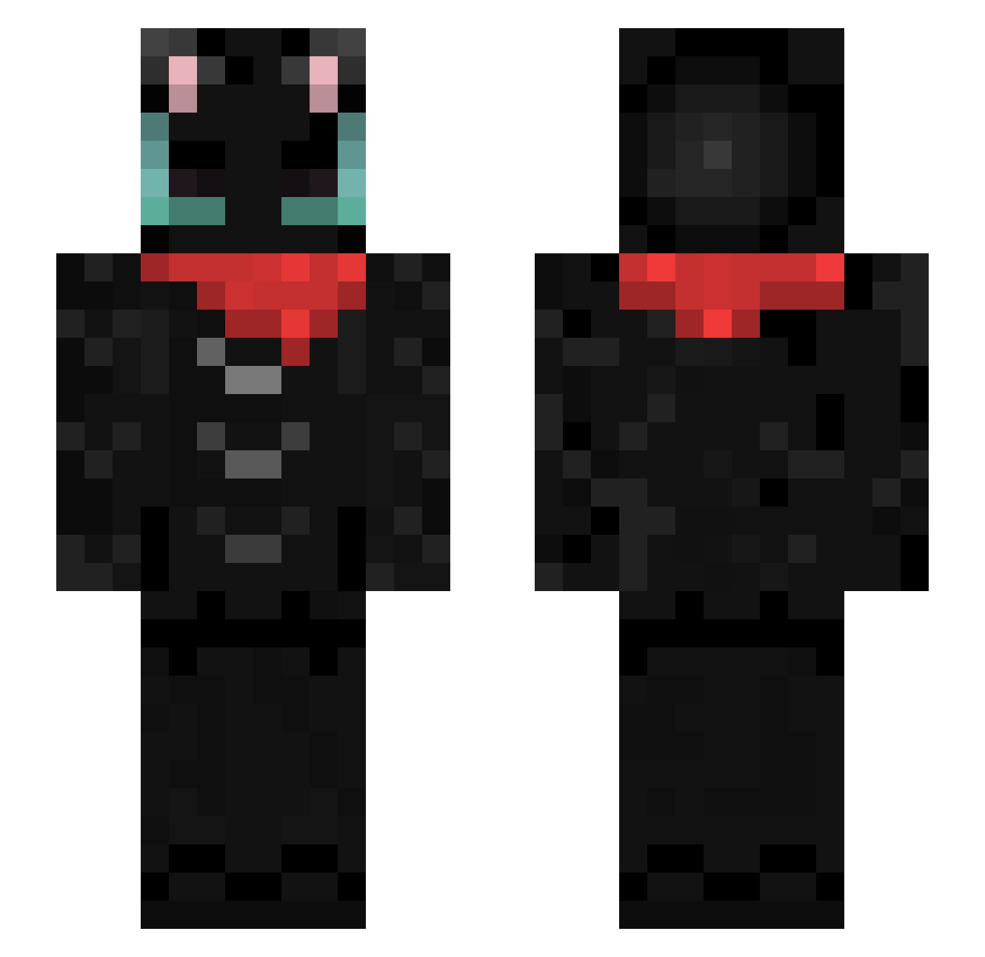lMADDENl Minecraft skin, front and back view
