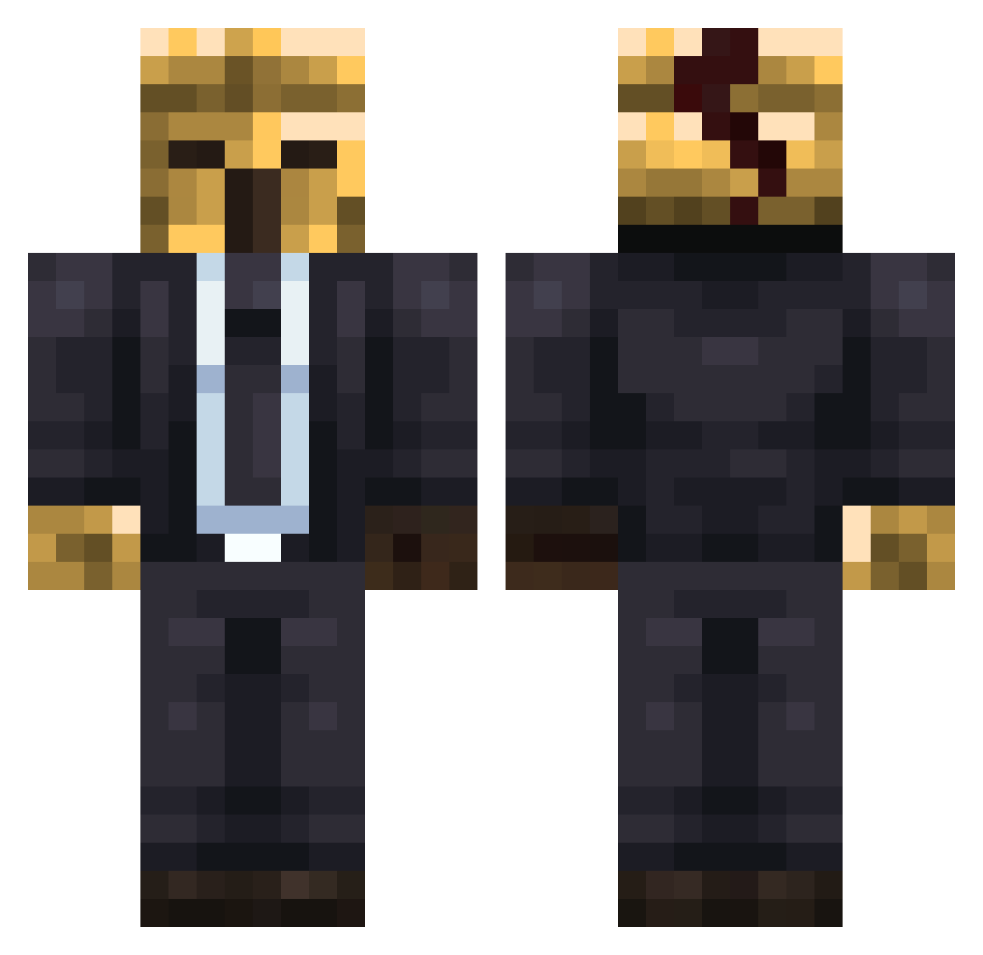 Sir_Spirit Minecraft skin, front and back view