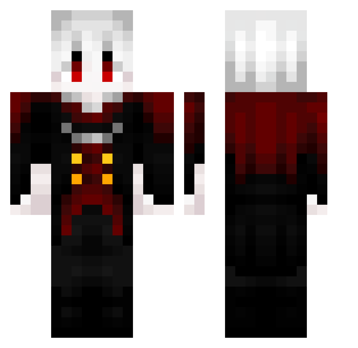 ____Osiris___ Minecraft skin, front and back view
