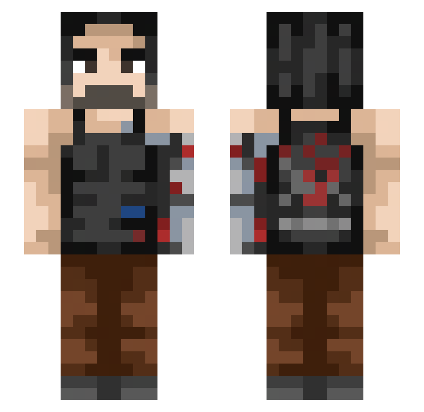 seryan4ik Minecraft skin, front and back view