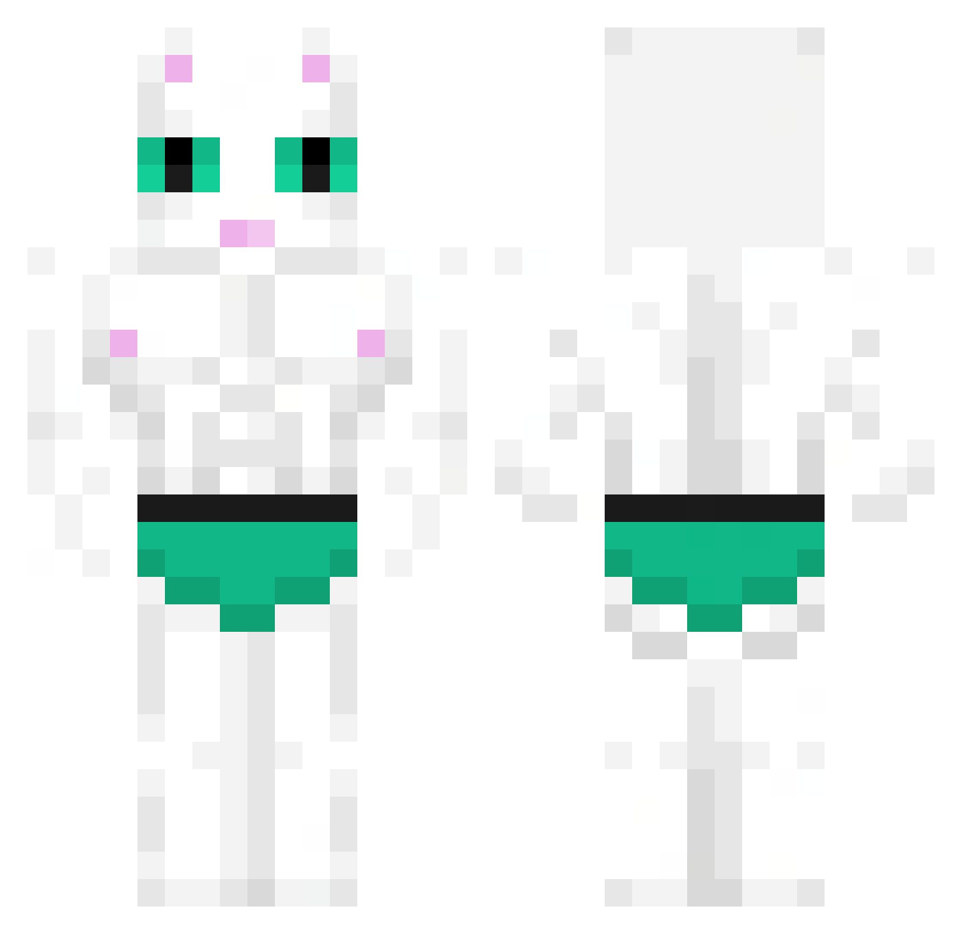 Joshinator117 Minecraft skin, front and back view