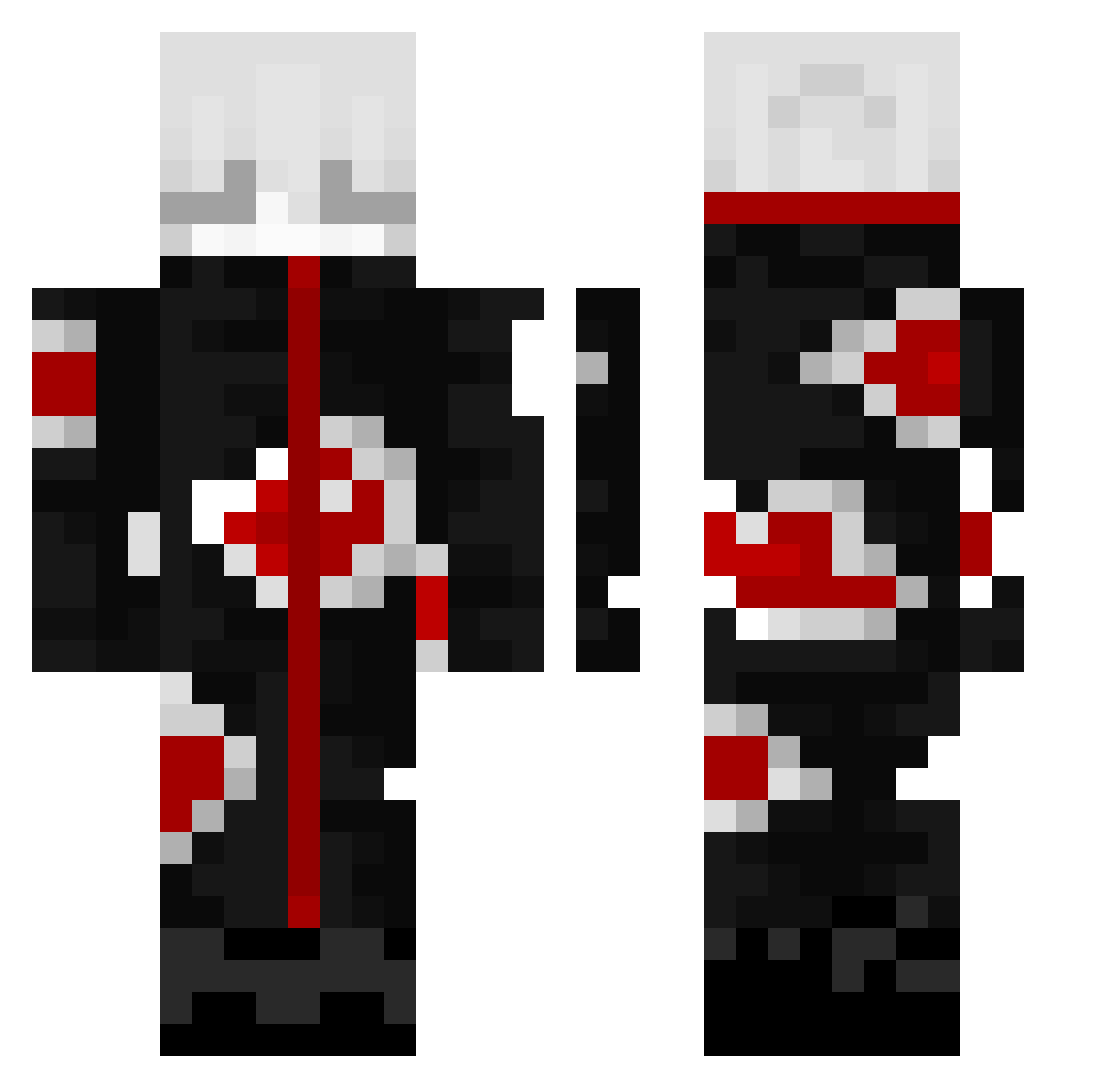 Kaktus10021 Minecraft skin, front and back view
