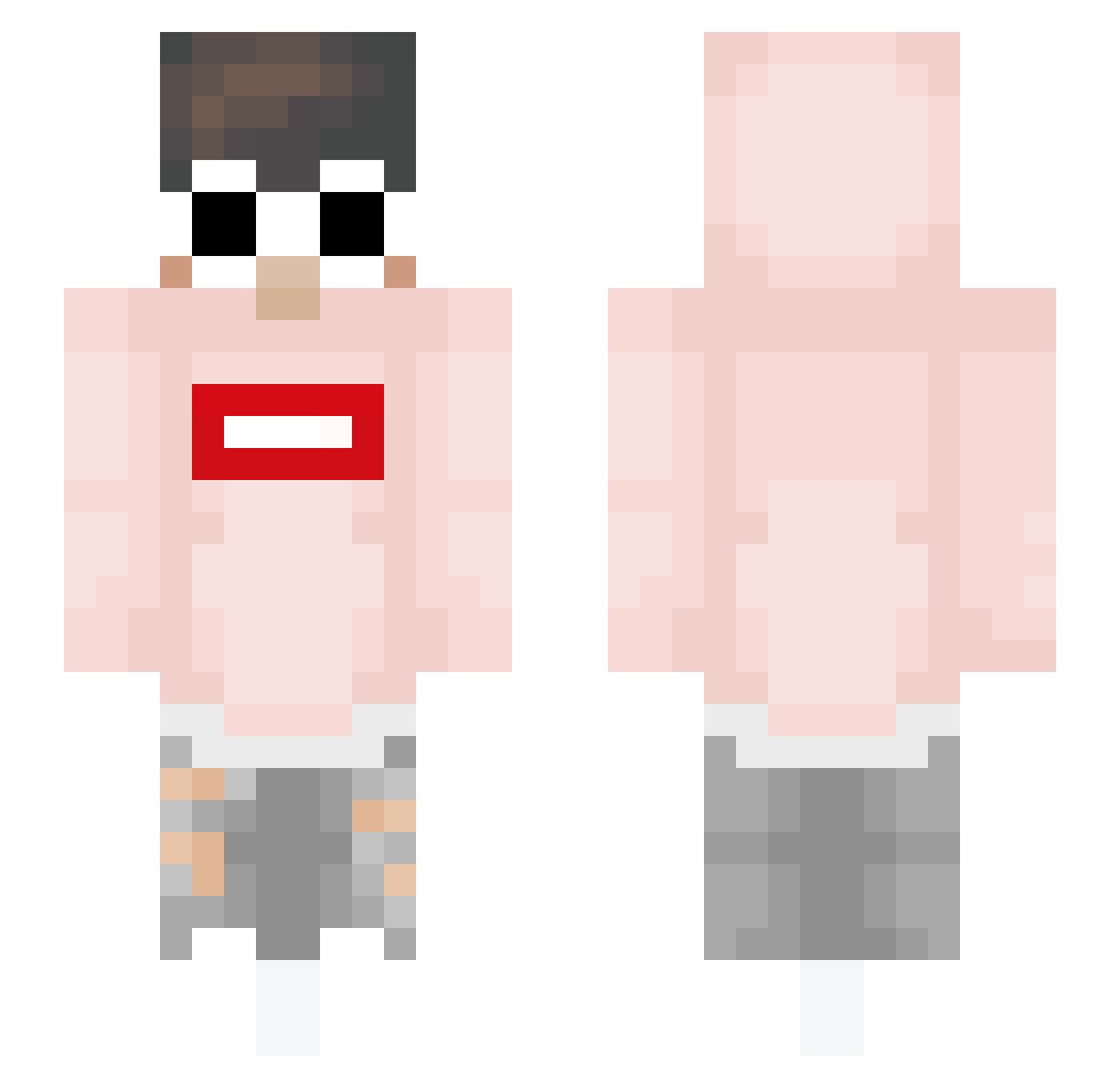 Im2Epic4U Minecraft skin, front and back view