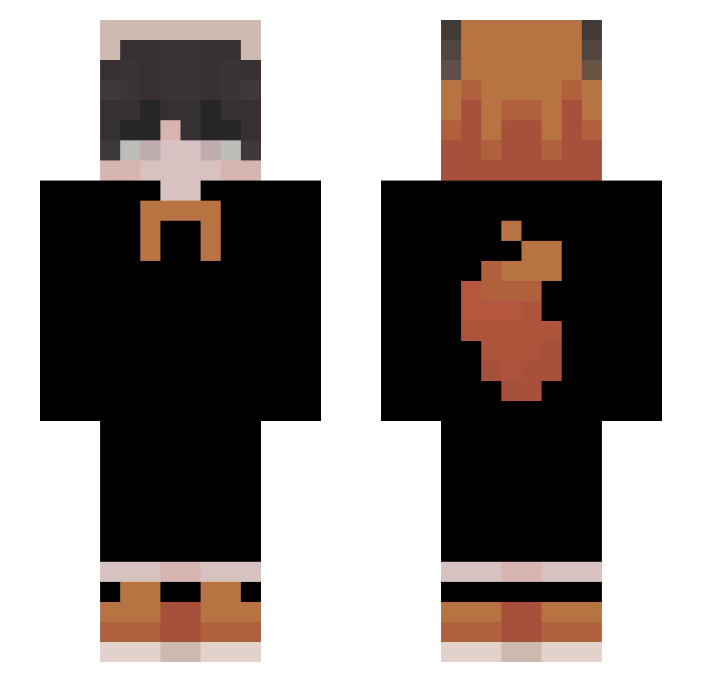 FVTVLIX Minecraft skin, front and back view