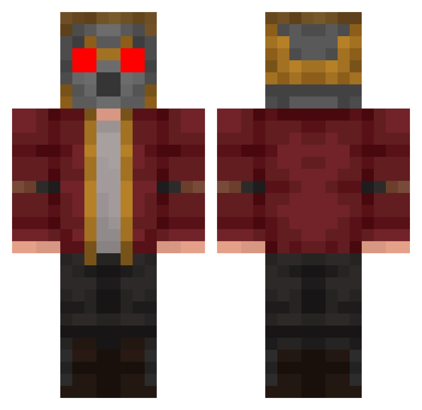 chipsssgateau Minecraft skin, front and back view