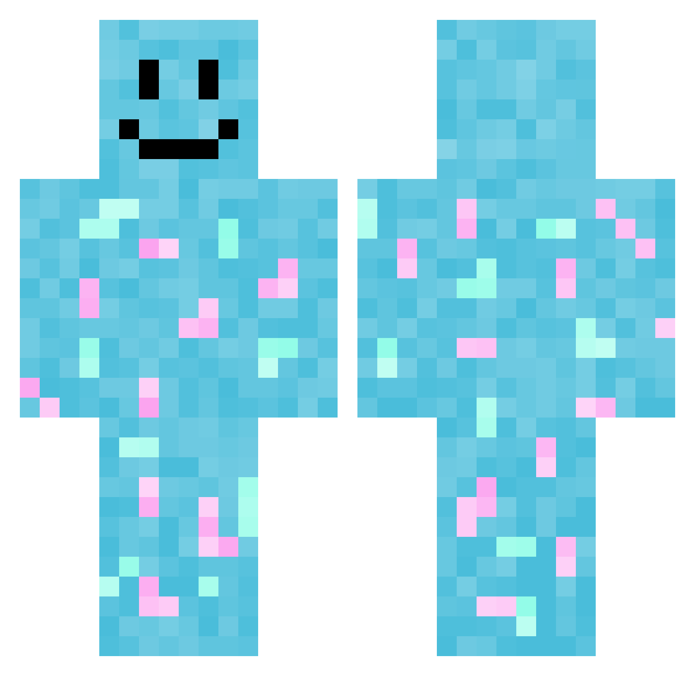 StarJan009 Minecraft skin, front and back view