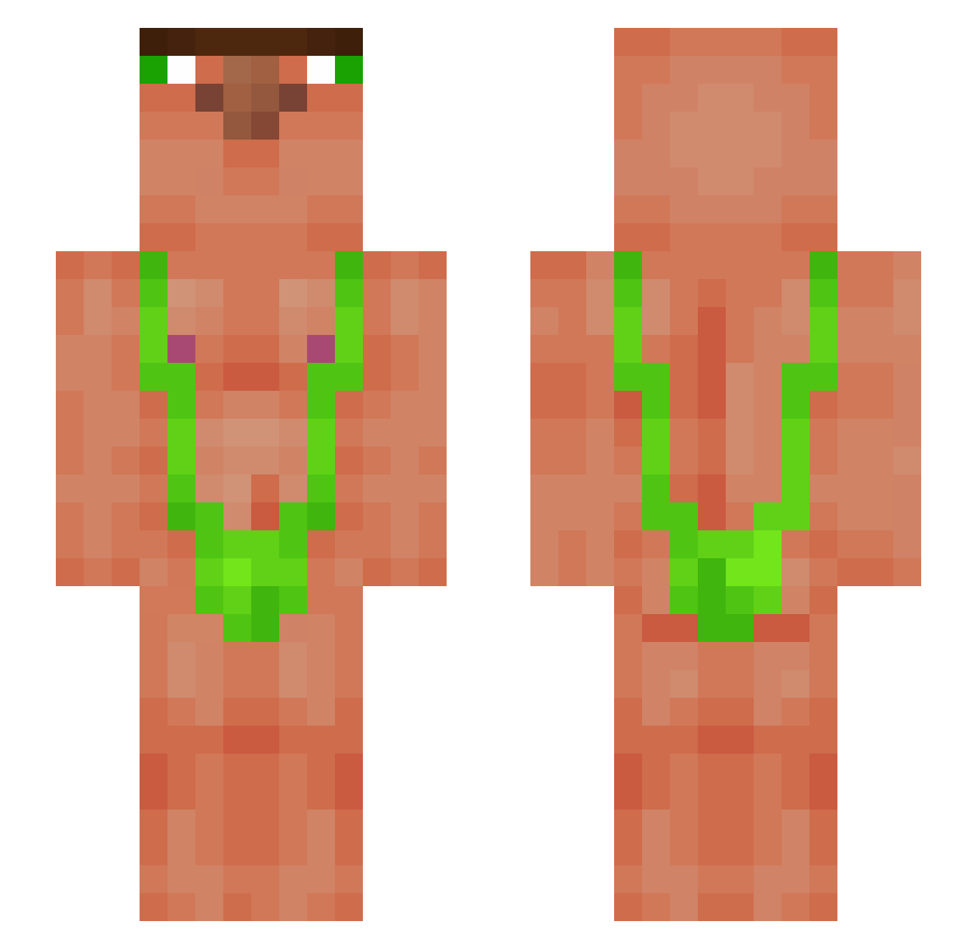 1337Diego Minecraft skin, front and back view