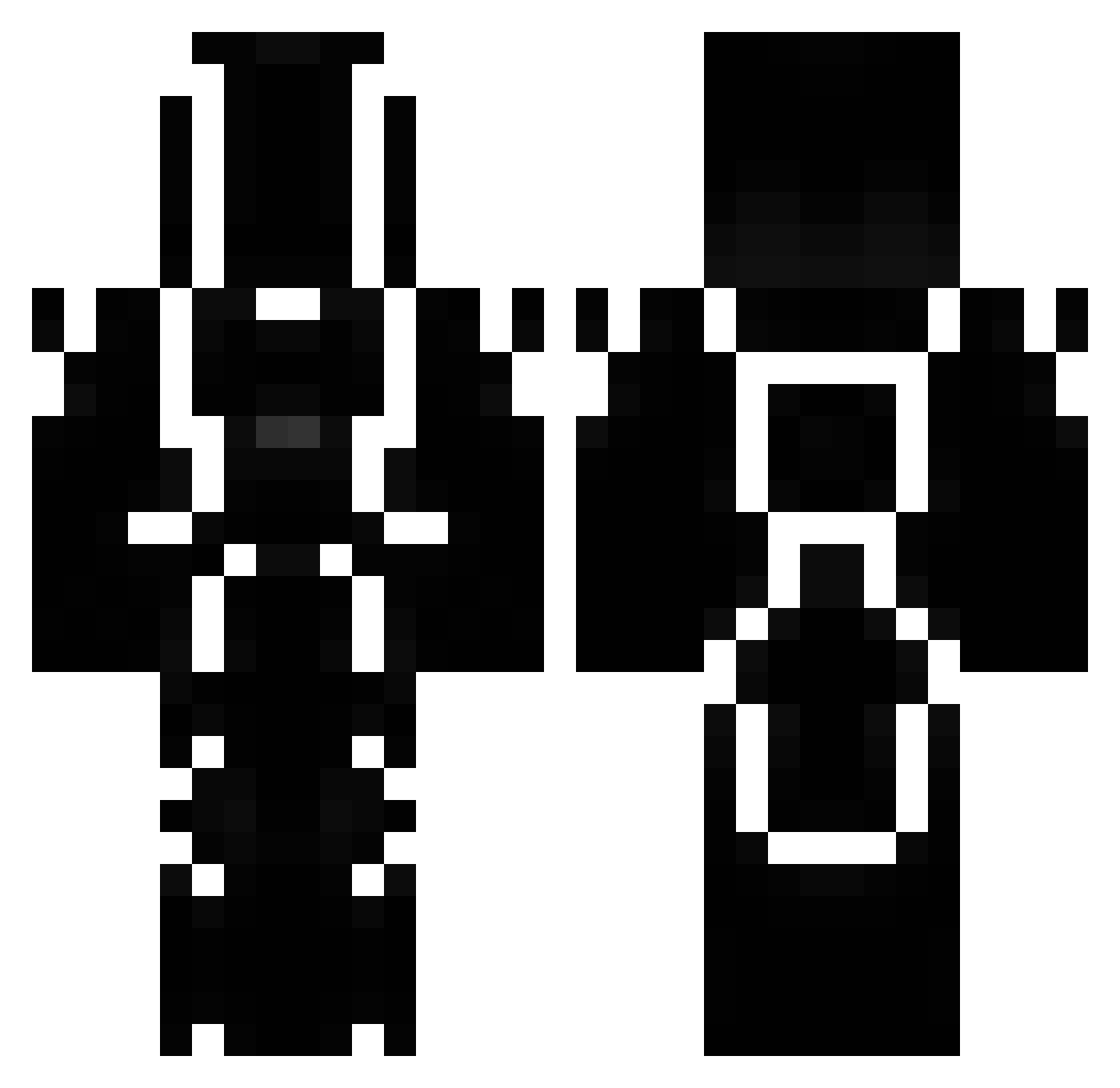 ULTlMIT Minecraft skin, front and back view