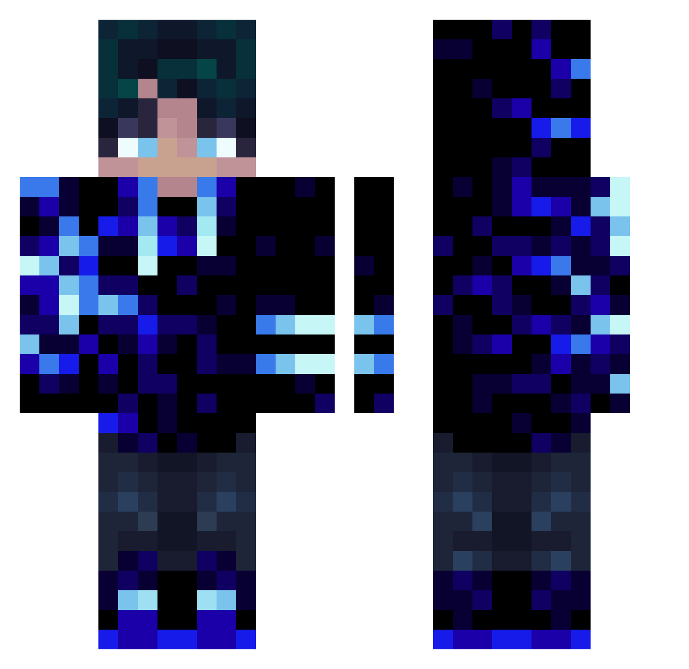 kaniko1997 Minecraft skin, front and back view