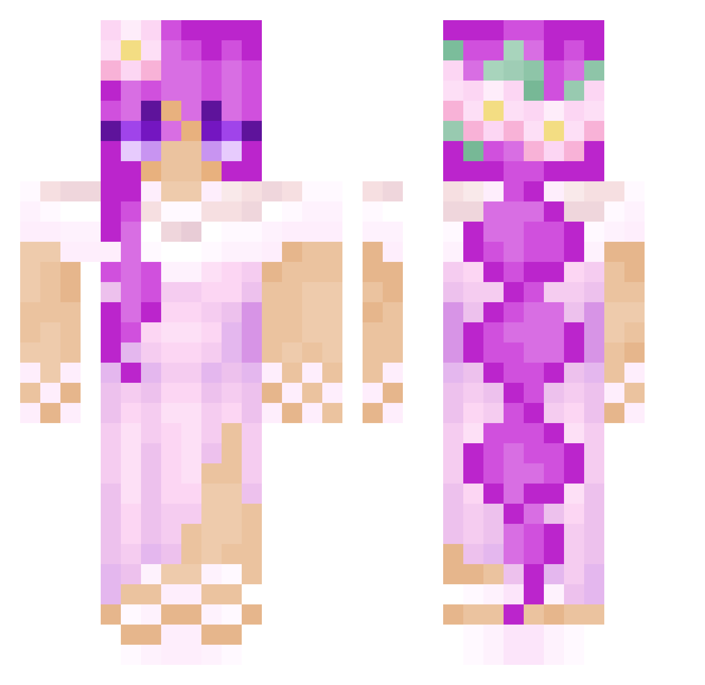 Leo20202020 Minecraft skin, front and back view