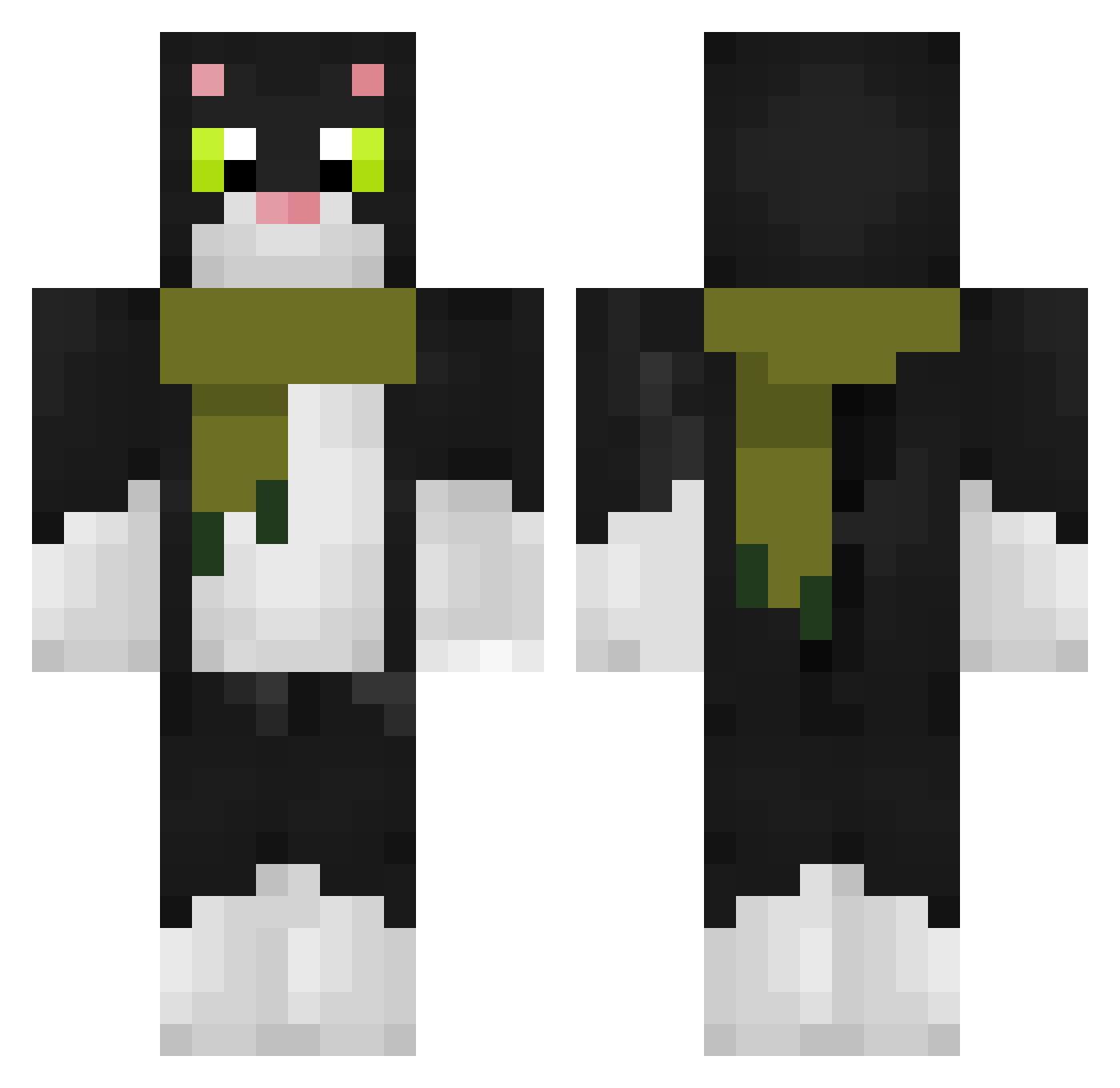 Eperoox Minecraft skin, front and back view