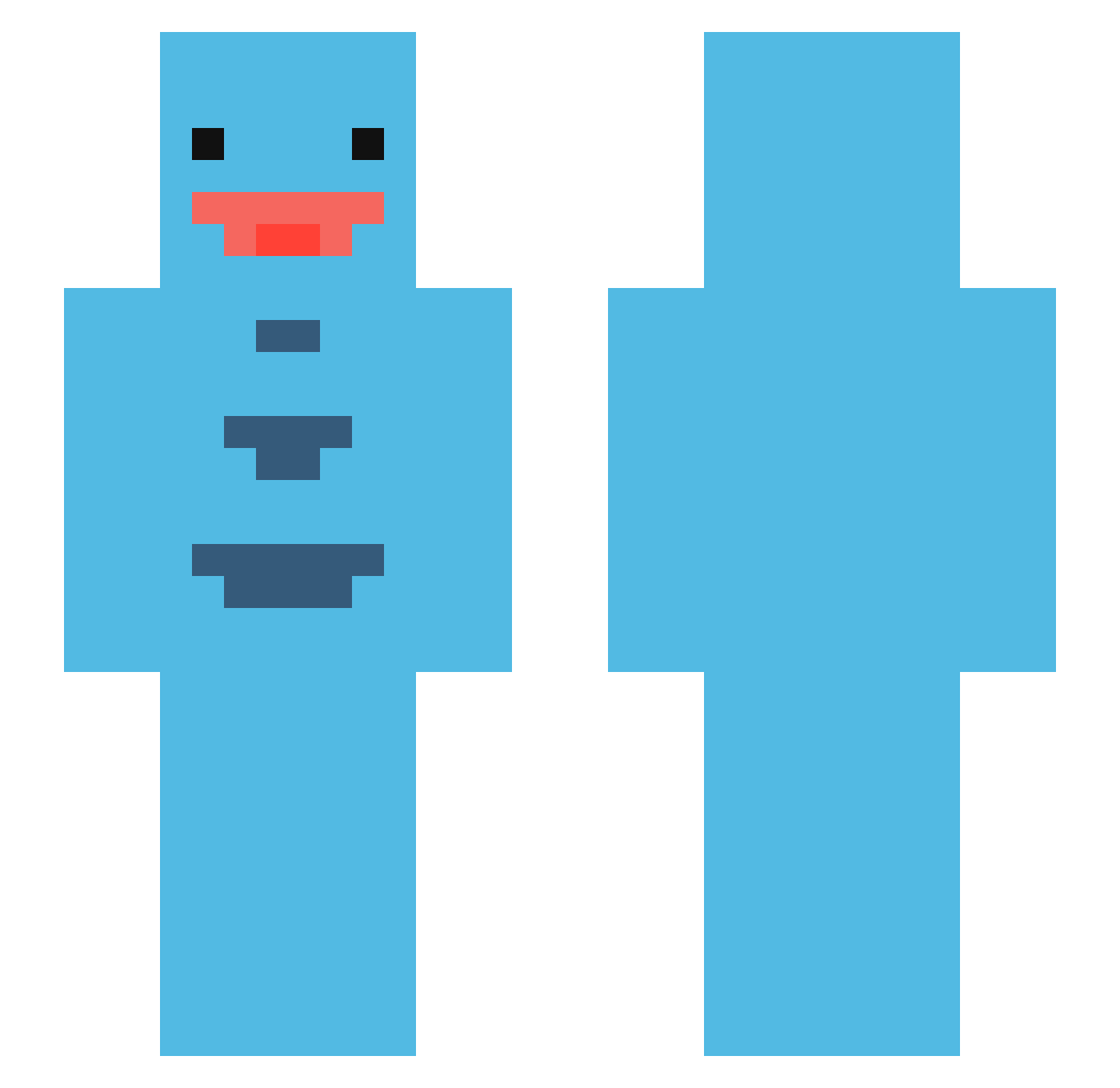 c4320n Minecraft skin, front and back view