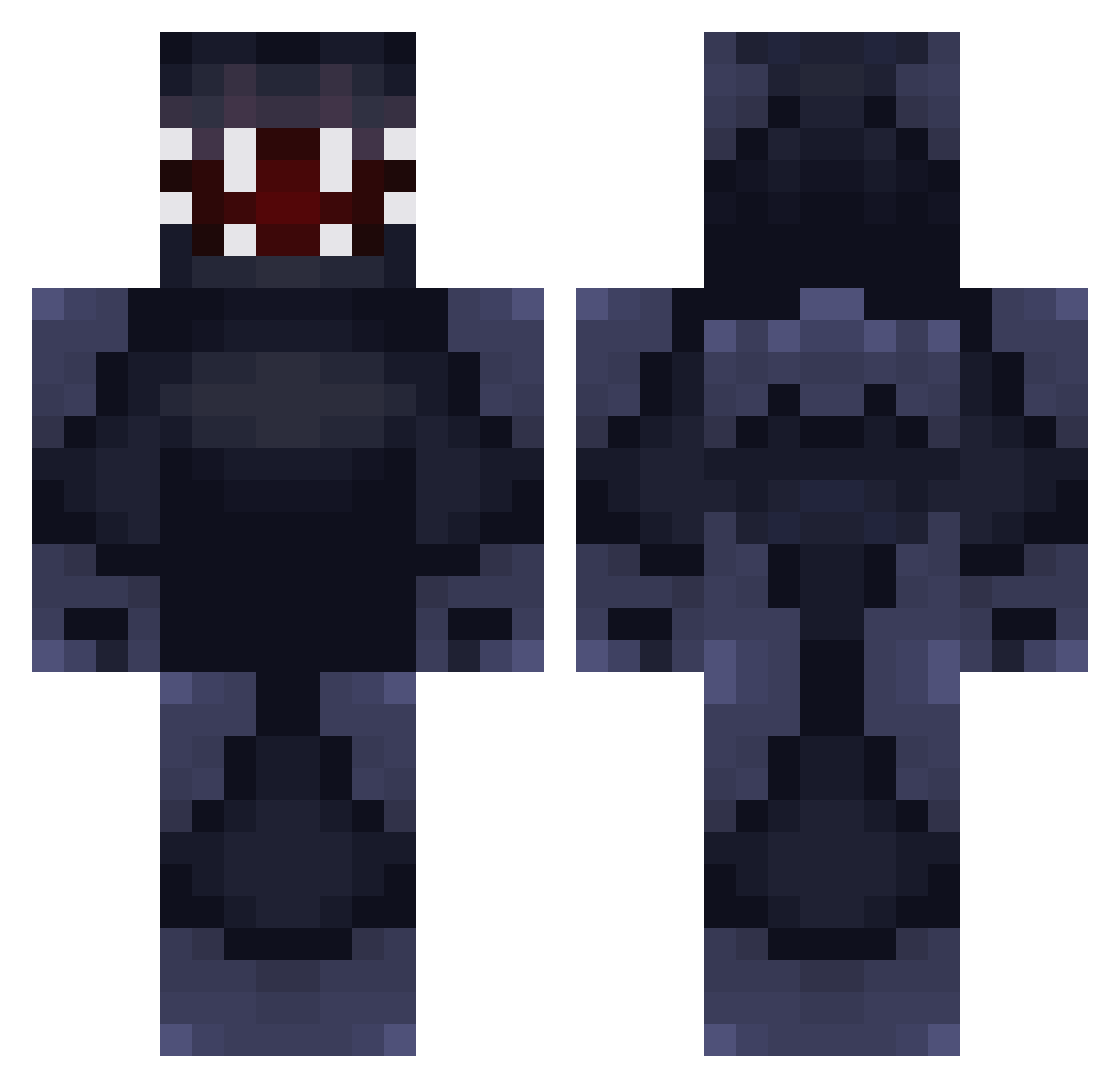 m_lrg Minecraft skin, front and back view