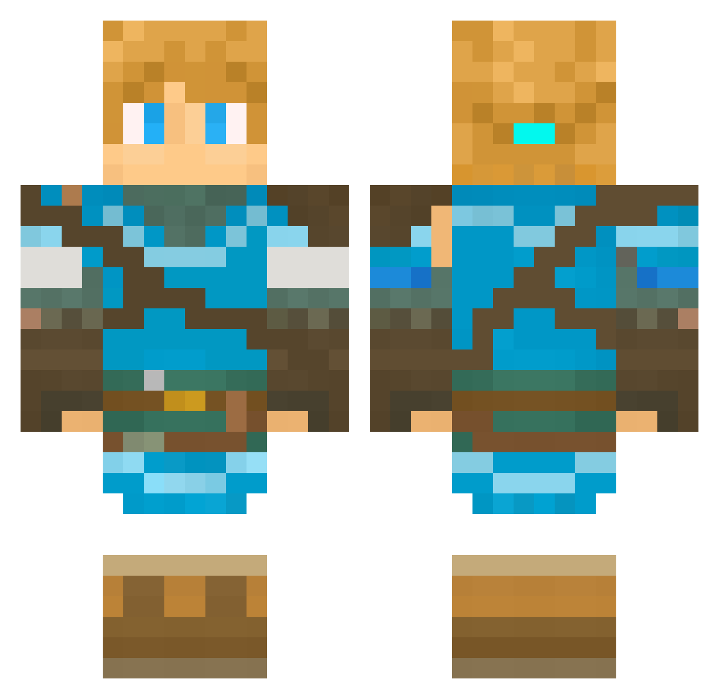Jota_orellanam Minecraft skin, front and back view
