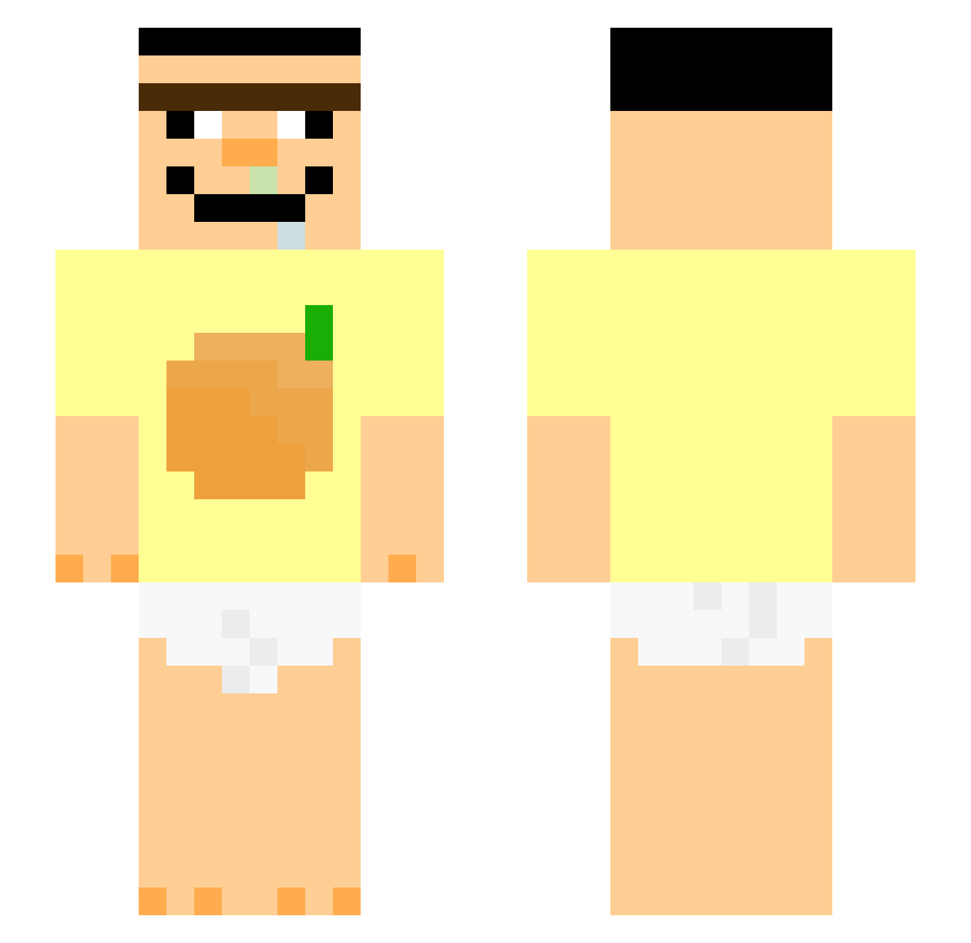 P0kerKingWuermi Minecraft skin, front and back view