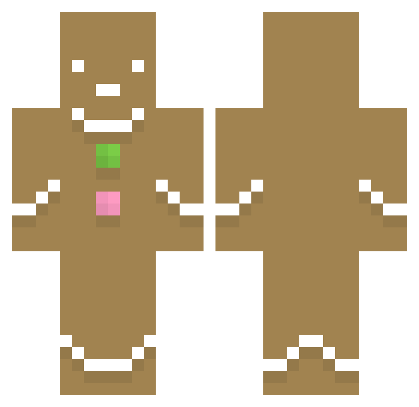 Valengiag Minecraft skin, front and back view