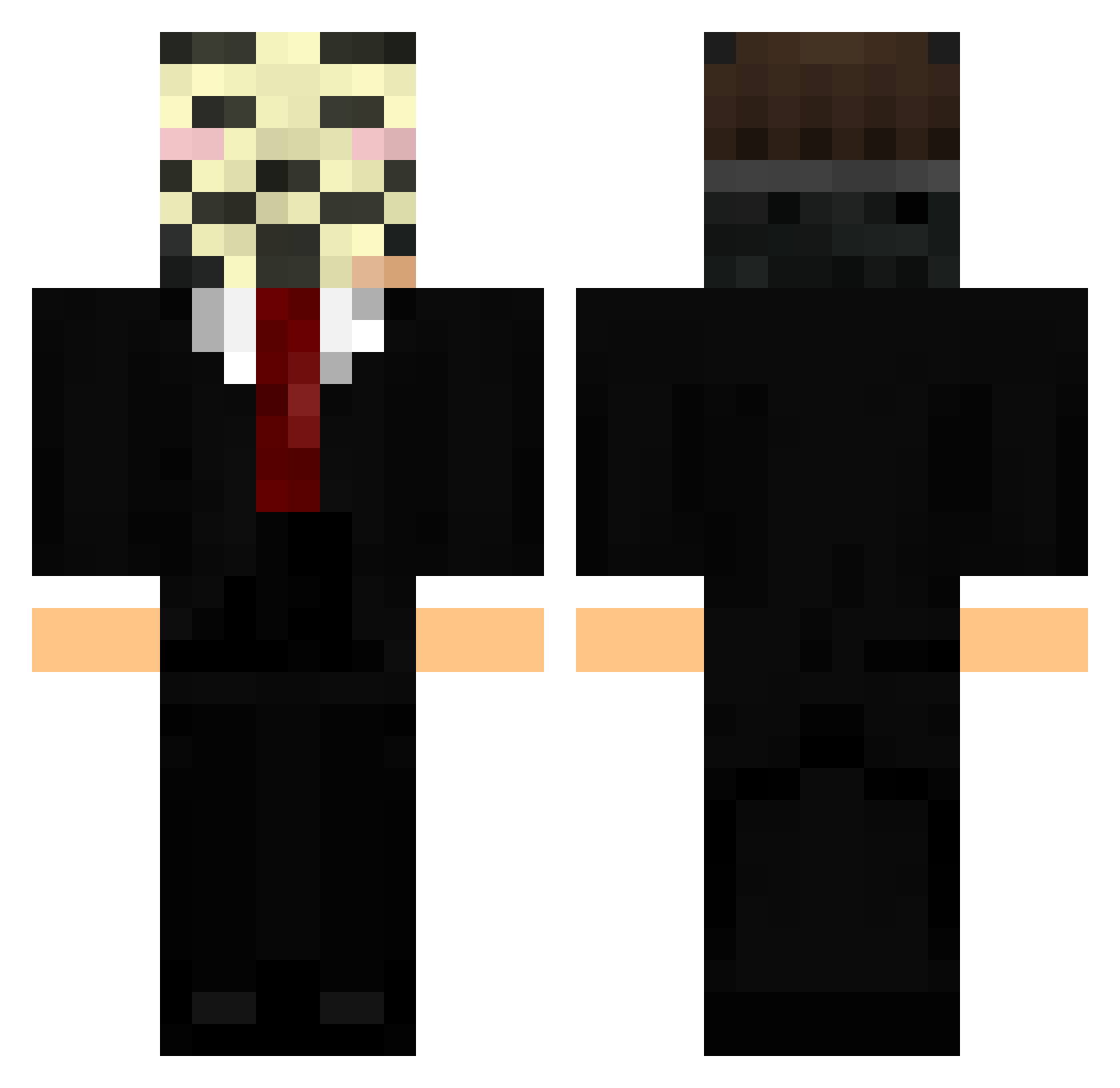 Onca21 Minecraft skin, front and back view