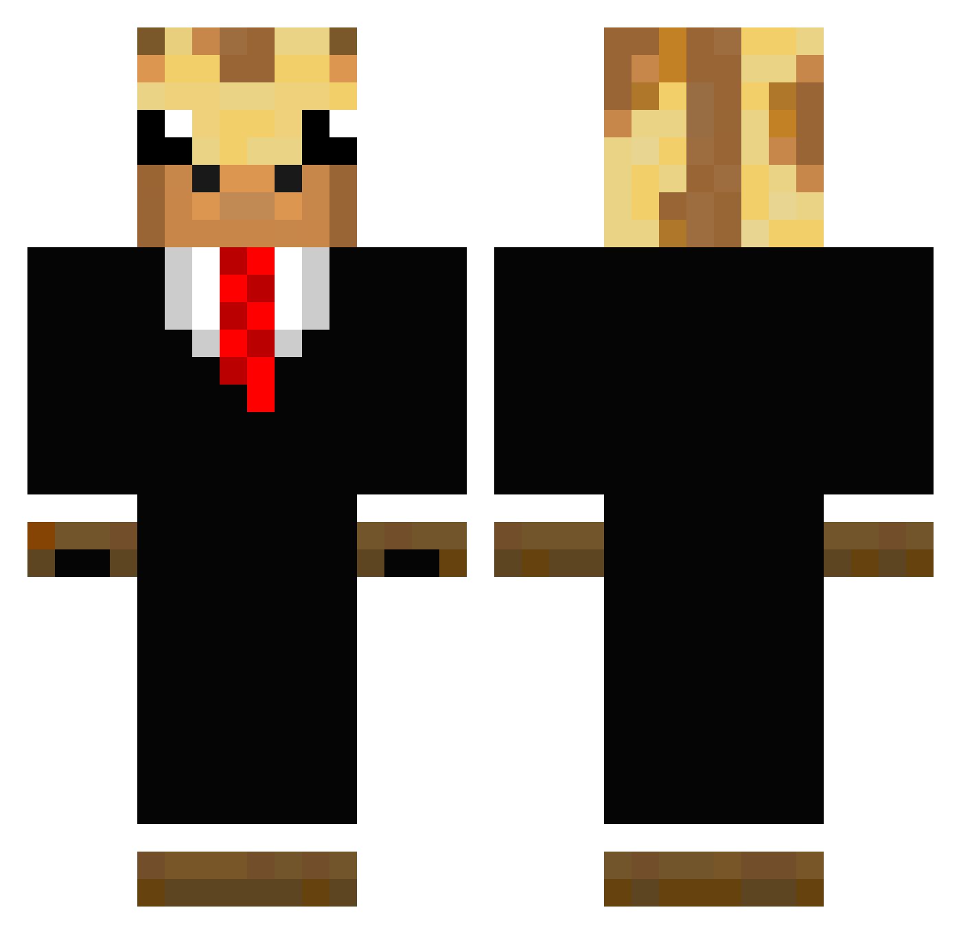 mistar_vintar Minecraft skin, front and back view