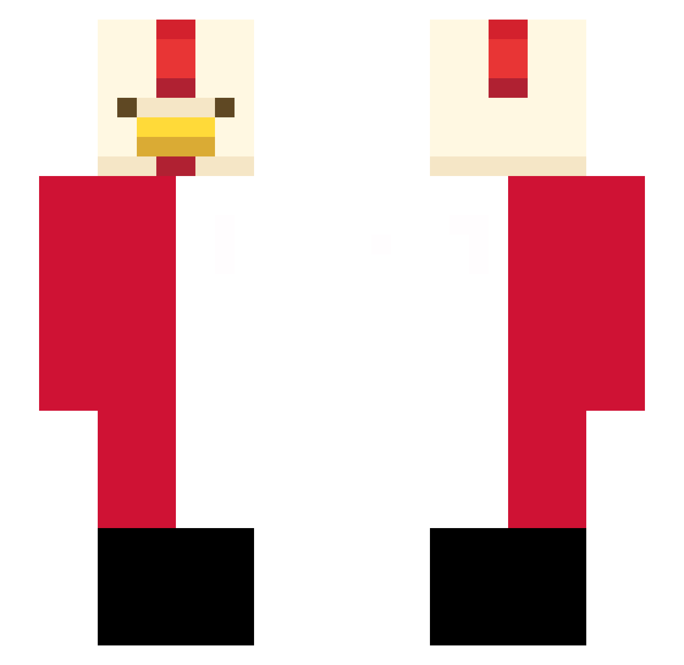 Compassionee Minecraft skin, front and back view