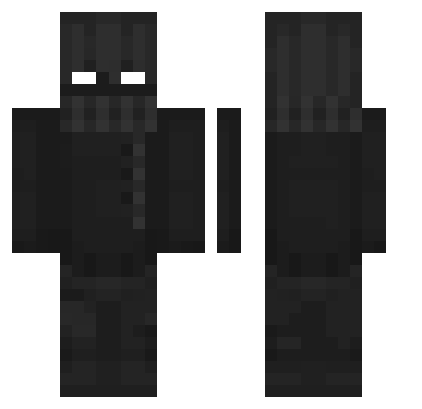 vaise3m Minecraft skin, front and back view
