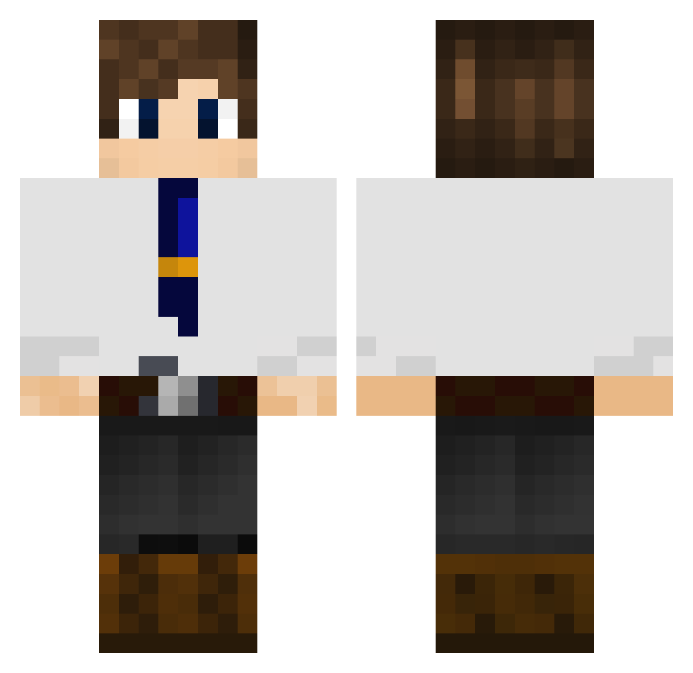 ANNONNbdf Minecraft skin, front and back view
