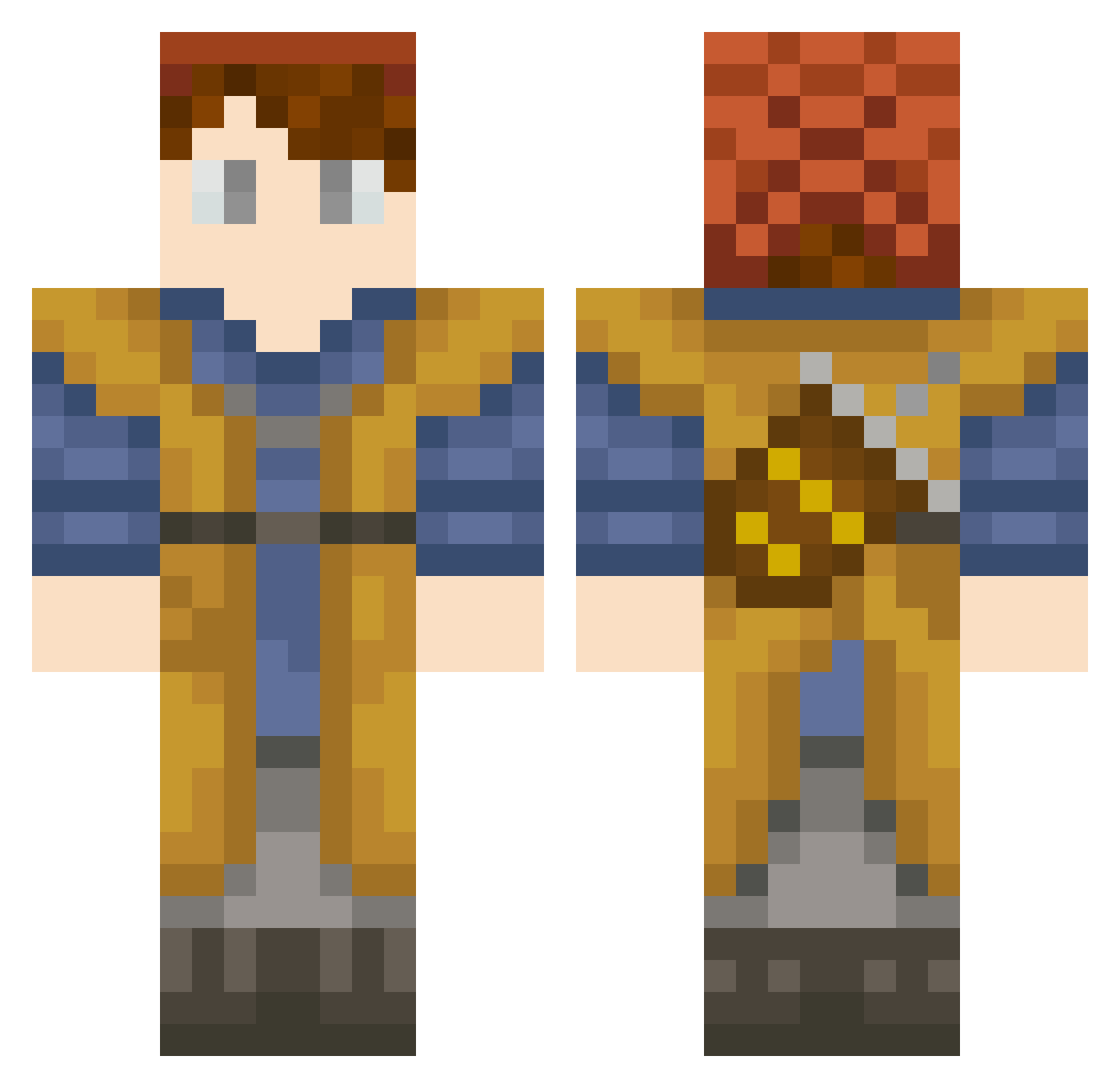 _ItsNicc_ Minecraft skin, front and back view